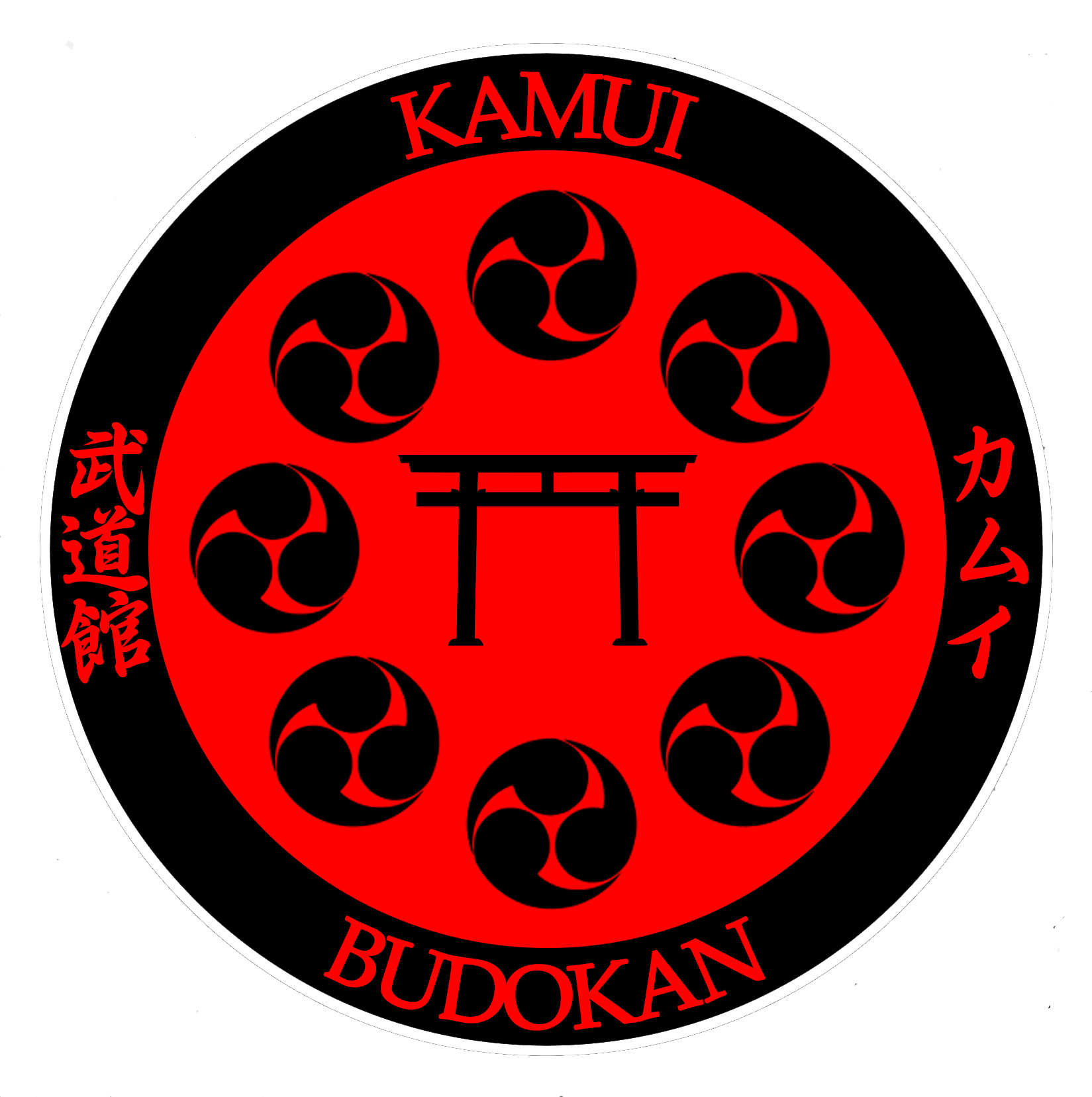 Logotipo de la asociación cultural y deportiva Kamui Budokan